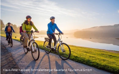 Radfahren am Hennesee