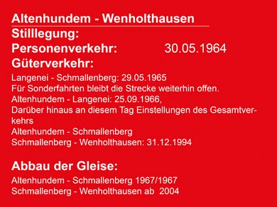 Stillegung Altenhundem Wenholthausen
