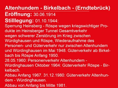 Altenhundem Birkelbach und Erndtebrück