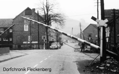 Die Schranken in der N&auml;he des Bahnhofes waren die l&auml;ngsten der Deutschen Bundesbahn